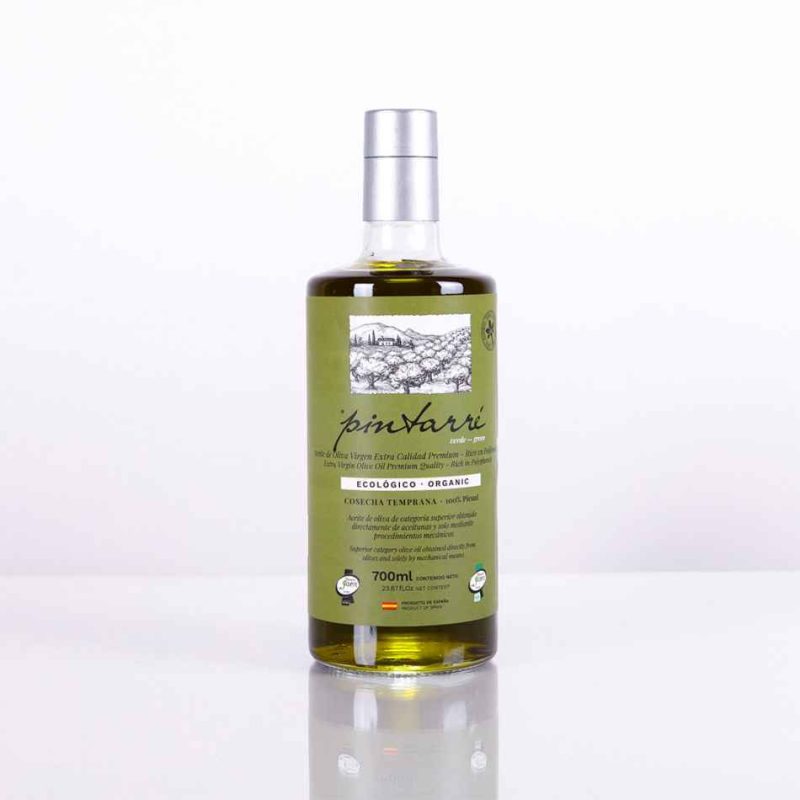 Botella 700 ml Pintarré verde BIO. Cosecha octubre 2025